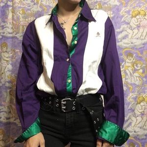 Tommy hilfiger button up striped dress shirt